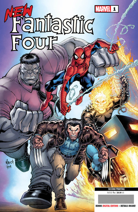 NEW FANTASTIC FOUR 1 NAUCK 2ND PRINTING VARIANT