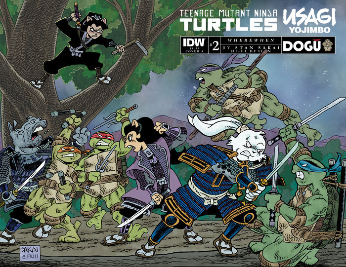 Teenage Mutant Ninja Turtles/Usagi Yojimbo: WhereWhen #2 Cover A (Sakai)