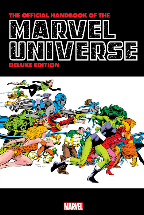 OFFICIAL HANDBOOK OF THE MARVEL UNIVERSE: DELUXE EDITION OMNIBUS HC BYRNE COVER