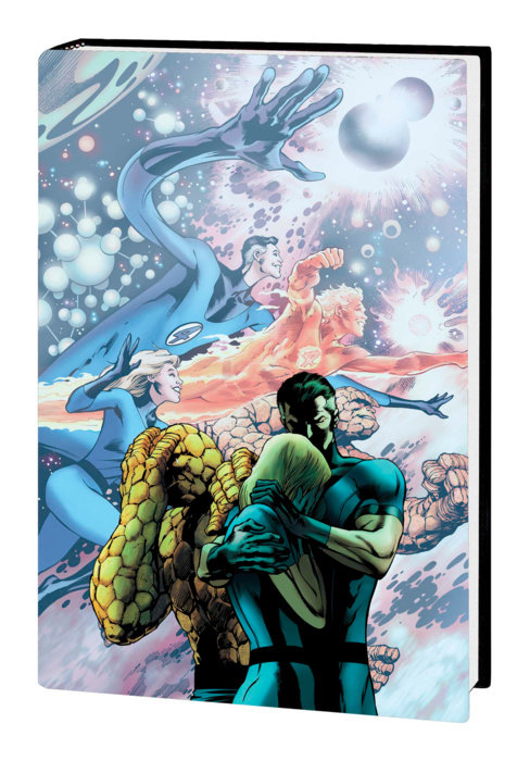 FANTASTIC FOUR BY JONATHAN HICKMAN OMNIBUS VOL. 1 HC DAVIS FINAL ISSUE COVER [NEW PRINTING, DM ONLY]