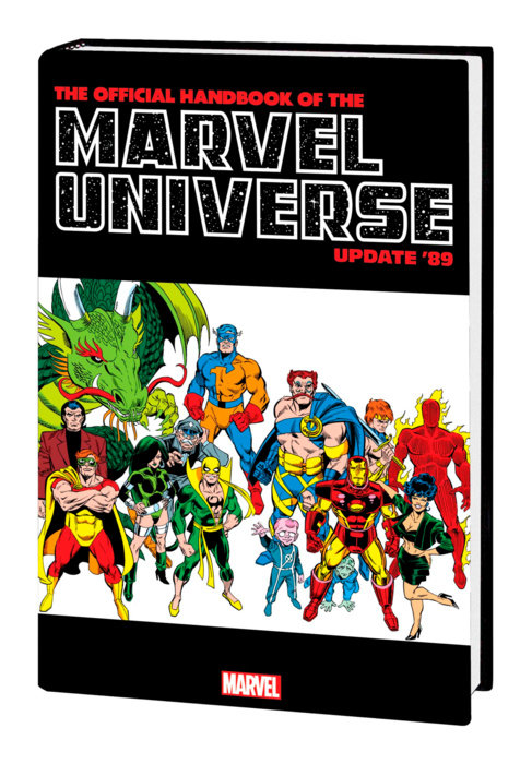OFFICIAL HANDBOOK OF THE MARVEL UNIVERSE: UPDATE '89 OMNIBUS HC FRENZ IRON MAN COVER [DM ONLY]