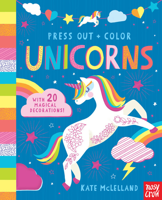 Press Out and Color: Unicorns