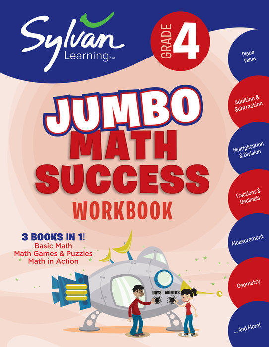 Cover of 4th Grade Jumbo Math Success Workbook