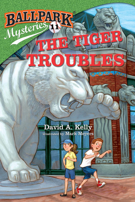 Cover of Ballpark Mysteries #11: The Tiger Troubles