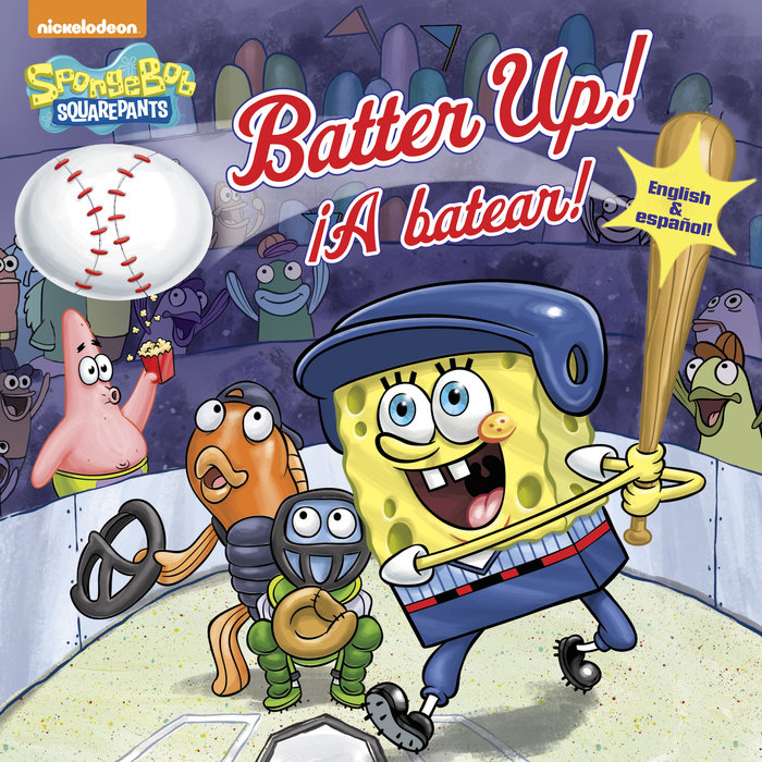 Book cover for Batter Up!/¡A batear!(SpongeBob SquarePants)