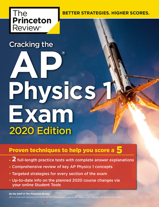 Cover of Cracking the AP Physics 1 Exam, 2020 Edition