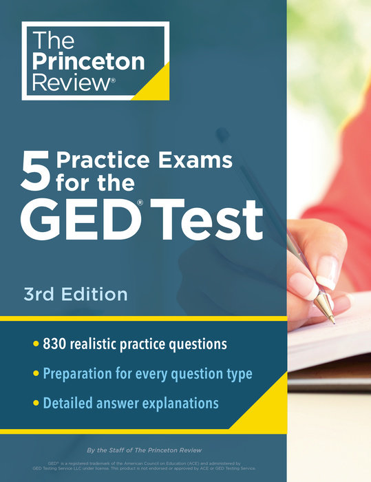Cover of 5 Practice Exams for the GED Test, 3rd Edition