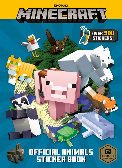 Book cover for Minecraft Official Animals Sticker Book (Minecraft)