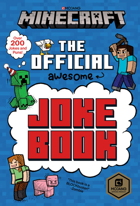 Book cover for Minecraft: The Official Joke Book (Minecraft)