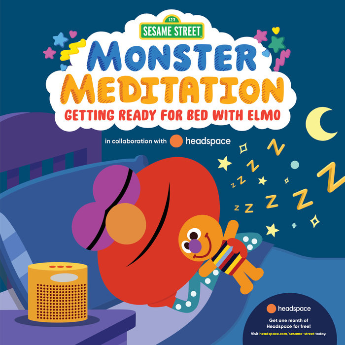 Cover of Getting Ready for Bed with Elmo: Sesame Street Monster Meditation in collaboration with Headspace