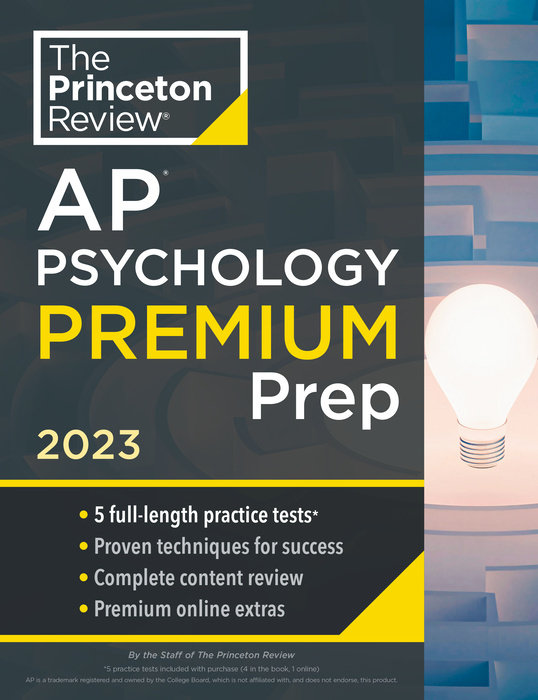 Cover of Princeton Review AP Psychology Premium Prep, 2023
