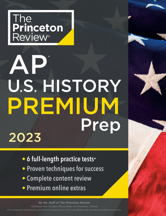 Cover of Princeton Review AP U.S. History Premium Prep, 2023