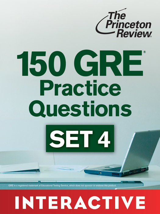 Cover of 150 GRE Practice Questions, Set 4 (Interactive)