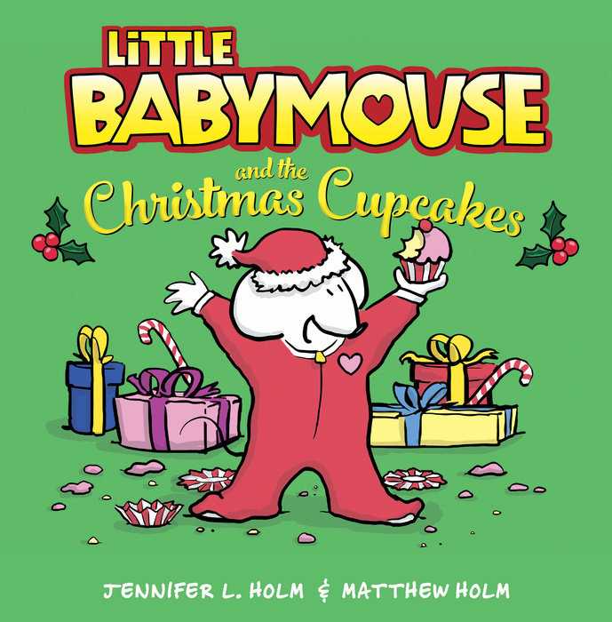Book cover for Little Babymouse and the Christmas Cupcakes