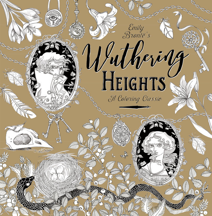 Book cover for Wuthering Heights: A Coloring Classic