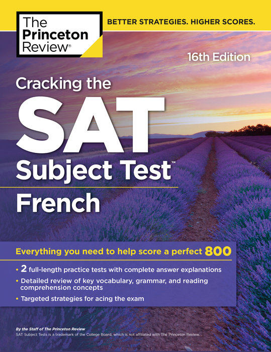 Cover of Cracking the SAT Subject Test in French, 16th Edition