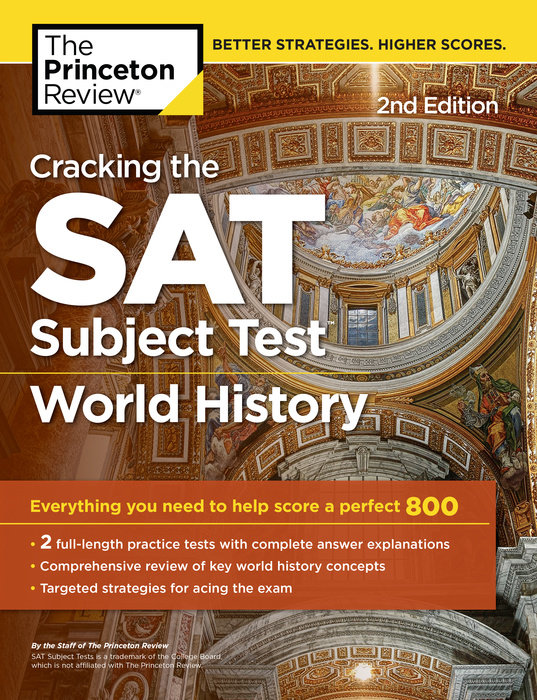 Cover of Cracking the SAT Subject Test in World History, 2nd Edition