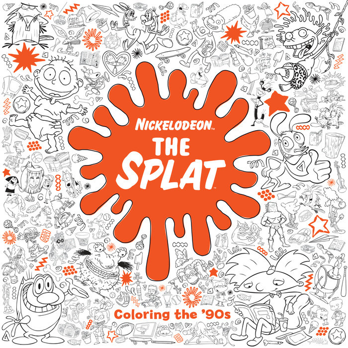 Book cover for The Splat: Coloring the \'90s (Nickelodeon)