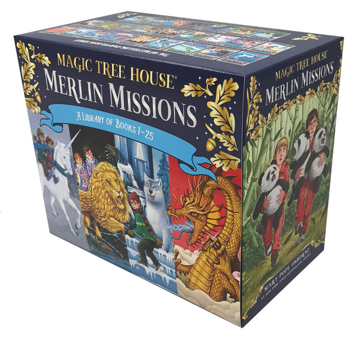 Book cover for Magic Tree House Merlin Missions #1-25 Boxed Set