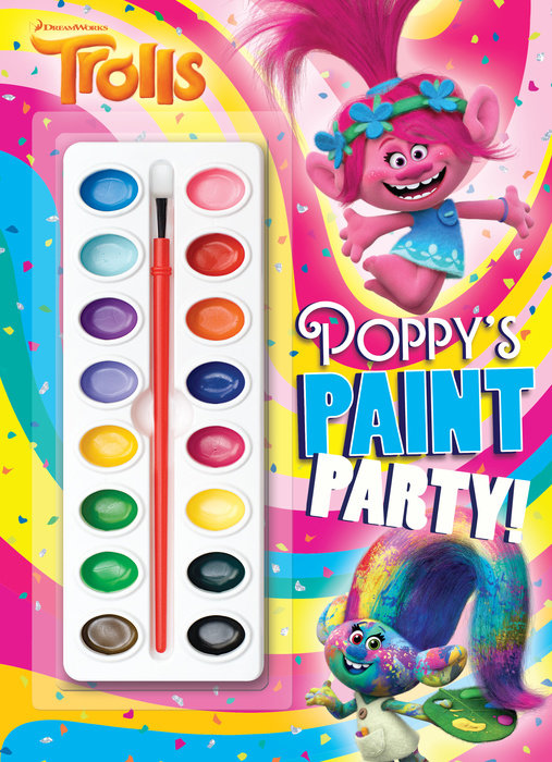 Book cover for Poppy\'s Paint Party! (DreamWorks Trolls)