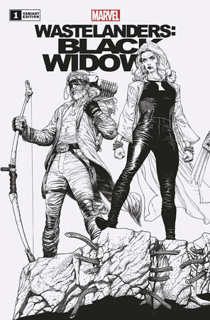 WASTELANDERS: BLACK WIDOW 1 MCNIVEN CONNECTING BLACK AND WHITE PODCAST VARIANT