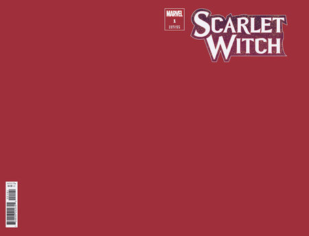 SCARLET WITCH 1 RED BLANK COVER VARIANT