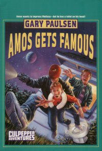 Book cover for AMOS GETS FAMOUS