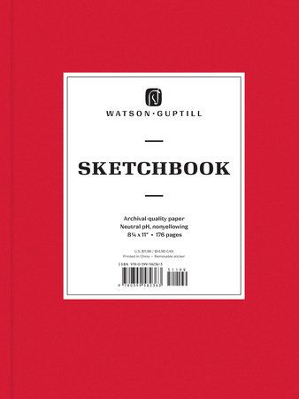 Large Sketchbook (Ruby Red)