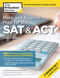 Book cover for Math and Science Prep for the SAT & ACT, 2nd Edition