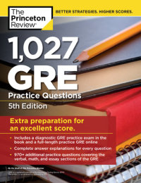Book cover for 1,027 GRE Practice Questions, 5th Edition