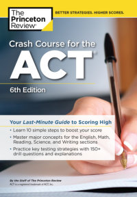 Book cover for Crash Course for the ACT, 6th Edition