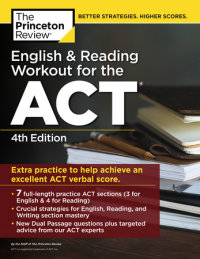 Book cover for English and Reading Workout for the ACT, 4th Edition