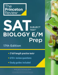 Book cover for Princeton Review SAT Subject Test Biology E/M Prep, 17th Edition