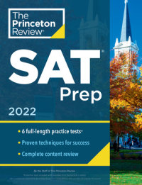 Book cover for Princeton Review SAT Prep, 2022