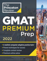 Book cover for Princeton Review GMAT Premium Prep, 2022