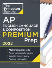 Cover of Princeton Review AP English Language & Composition Premium Prep, 2022