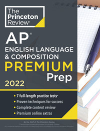 Cover of Princeton Review AP English Language & Composition Premium Prep, 2022 cover