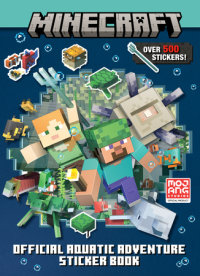 Book cover for Minecraft Official Aquatic Adventure Sticker Book (Minecraft)