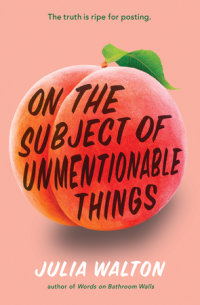 Cover of On the Subject of Unmentionable Things cover
