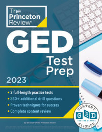 Book cover for Princeton Review GED Test Prep, 2023