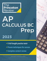 Book cover for Princeton Review AP Calculus BC Prep, 2023