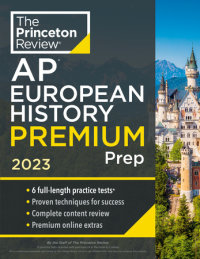 Book cover for Princeton Review AP European History Premium Prep, 2023