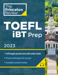 Cover of Princeton Review TOEFL iBT Prep with Audio/Listening Tracks, 2023 cover