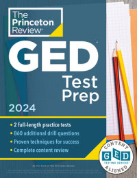 Book cover for Princeton Review GED Test Prep, 2024