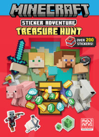 Book cover for Minecraft Sticker Adventure: Treasure Hunt (Minecraft)