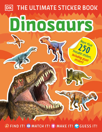 Dinosaur Sticker Book Fact Filled Information Childrens Activity Quiz 