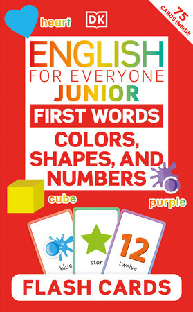 English for Everyone Junior First Words Colors, Shapes and Numbers Flash Cards