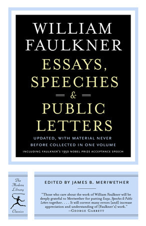 Essays, Speeches & Public Letters