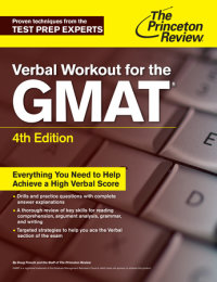 Book cover for Verbal Workout for the GMAT, 4th Edition 