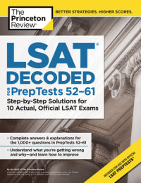 Book cover for LSAT Decoded (PrepTests 52-61)